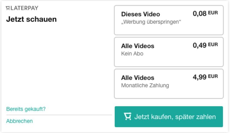LaterPay for video: Market video content the smart way